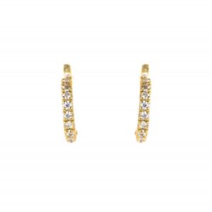 Brincos FR Zircons Argola Garras Clips OOBR001056