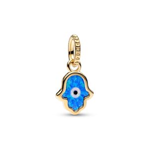 Berloque Pandora Shine Hamsa Hand 14K Gold-plated Blue Enamel 762699C01