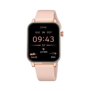Relógio One Smartwatch Frame Rose Gold Silicone OSW4197RS61L