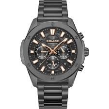 Relógio Police Moonstrike M. Preto T. Aço Negro PEWGK0093103