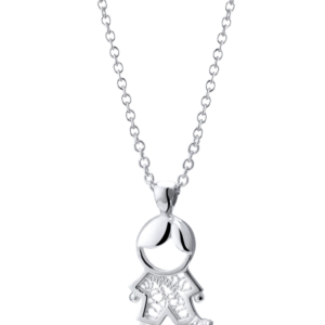 Colar Saudade Rodiado Filigrana 1 Rapaz 1CL-FL041.P