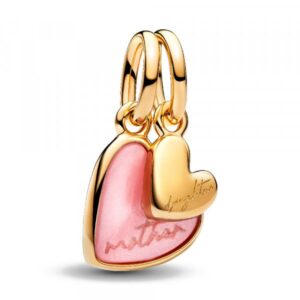 Encaixe Pandora Shine Mother and Daughter 14k Gold Plated Divisível 763766C01