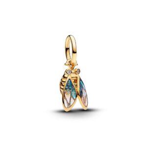 Encaixe Pandora Shine Cicada 14k Gold Plated Zirc UV Resin 764490C01
