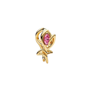 Encaixe Pandora Shine Tulip 14k Gold Plated Pink Zircónia 764555C01