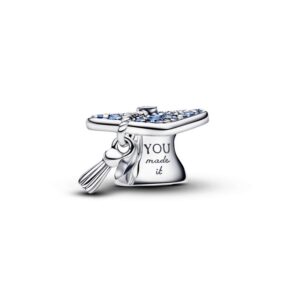 Encaixe Pandora Graduation Cap Blue Crystal Zircónias 794461C01
