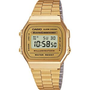 Relógio Casio Digital Todo Plaqué Grande A168WG-9EF