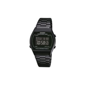Relógio Casio Vintage T. Preto Mostrador Escuro B640-WB-1BEF