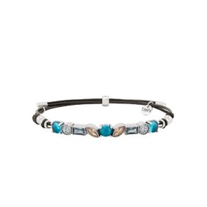 Pulseira Tashi Istambul Azul Cabedal MT.PU.JT0006.00.00
