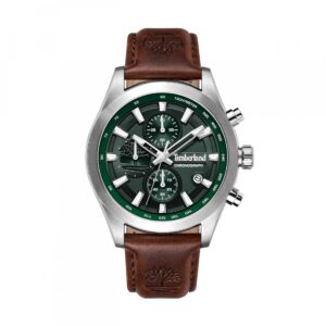 Relógio Timberland Ashmont SS m/verde b/pele castanha TDWGF0095101