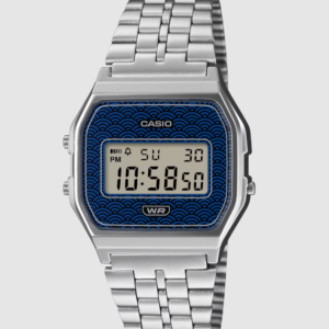 Relógio Casio Digital WR T.Cromo m.Az A159WEVJ-2ER
