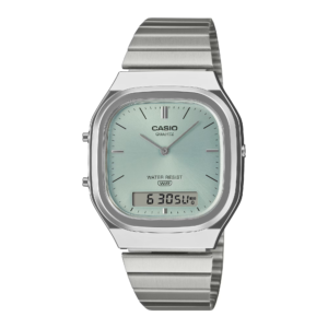 Relógio Casio Anadigi Quad M.Verde Água AQ-240E-2AEF